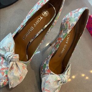 Tory Burch Women's Floral Heels - Multicolor